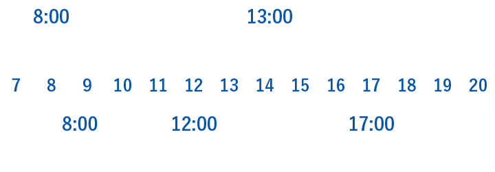 1DAYスケジュール（例）